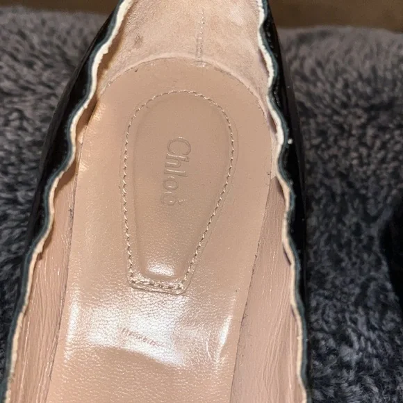 Chloe Black patent solid heels size 37 EUR 6,5 USA. - Picture 3 of 15